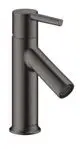 AXOR-HG-AXOR-Starck-Einhebel-Waschtischmischer-80-mit-Hebelgriff-fuer-Handwaschbecken-mit-Zugstangen-Ablaufgarnitur-Brushed-Black-Chrome-10102340 gallery number 1
